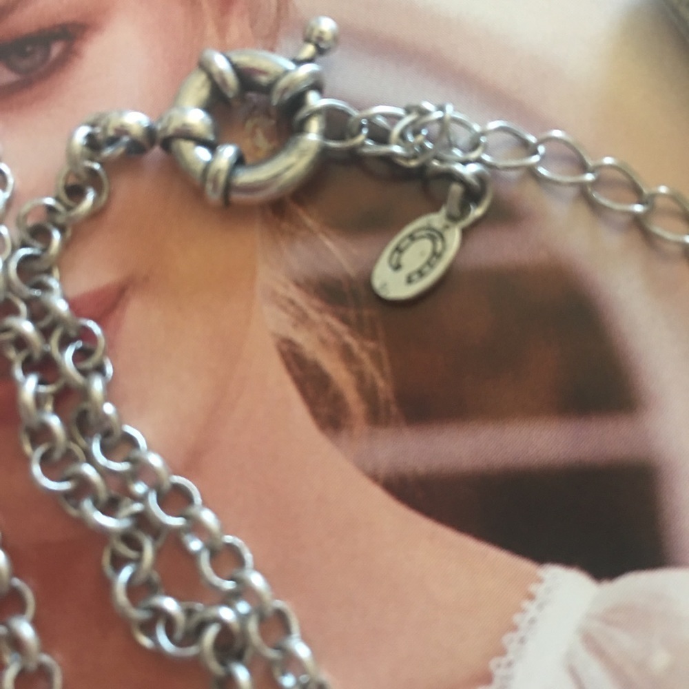 New - Anthropologie silver necklace - Picture 3 of 5